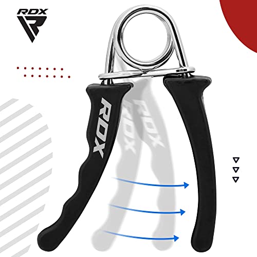 RDX Hand Gripper Finger Strengthener, Grip Strength Trainer, Exerciser for Wrist Forearm and Finger Strength for Athletes, Exercising for Home Gym Training Equipment - size: Single