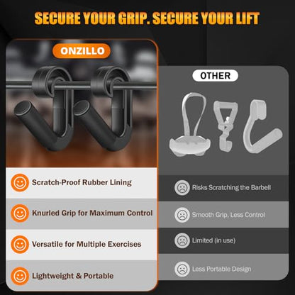 Neutral Grip Pull Up Handles, Ergonomic Non-Slip Hooks for Barbell Row Deadlift Resistant Bands Cable Machine, Lightweight Pull Up Bar Accessories, Portable Grips for Home Gym Workout, Nylon