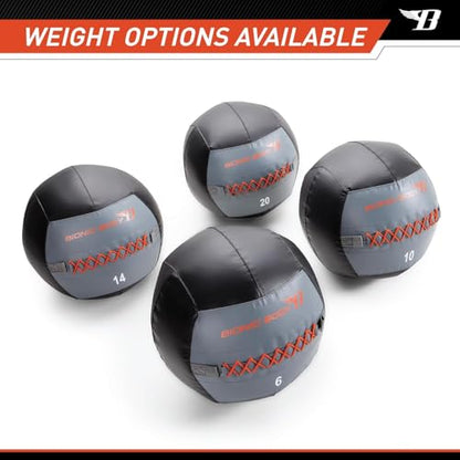 Bionic Body Soft Medicine Ball Weighted Slam Wall Ball for Cardio Workout and Core Training – Ideal for Squat, Lunge, and Partner Toss - style: 20LB