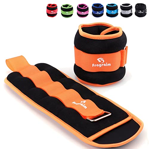 Ankle Weights for Women, Men and Kids - 1/2/3/4/6/8/10/12/15/20 LBS 1 Pair Strength Training Wrist/Leg/Arm Weight with Adjustable Strap for Jogging, Gymnastics, Aerobics, Home Fitness, Physical Therapy