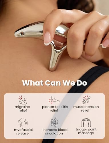 Trigger Point Massage Tool for Pain Relief Deep Tissue & Gua Sha, HSA Fascia Release Tools for Full Body, FSA Eligible Items Muscle Scraper Acupressure Tool TMJ Relief, Fathers Day Dad Gifts