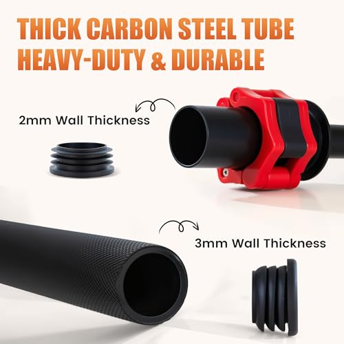 Wrist Strength Stick 1&2in Olympic Plate Forearm Strengthener, Wrist Strengthener with Upgraded Steel Tube and Long Comfortable Knurled Grip, Wrist Exerciser for Wrist Curls,Supination & Pronation - color: Black2in