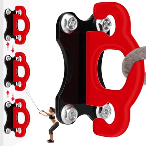 3 PCS Resistance Bands - Workout Wall Mount & Door Anchors for Hanging Straps, Home Gym & Physical Therapy - color: Red