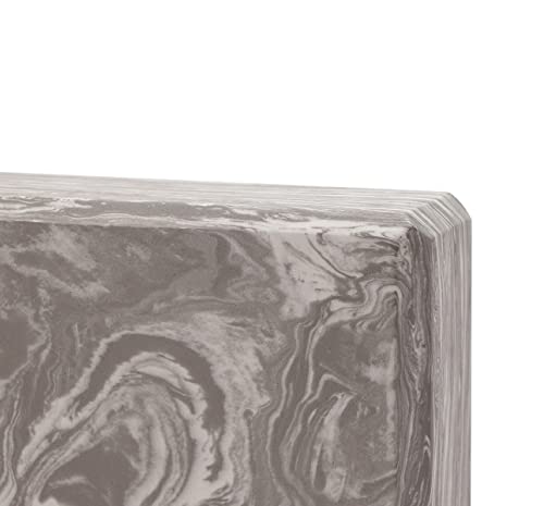 EXERZ Yoga Blocks 2 pack, Gym Blocks, Exercise Workout Fitness Bricks, Pilates Stretch Handstand Non-Slip - color: Marble Black