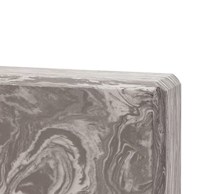 EXERZ Yoga Blocks 2 pack, Gym Blocks, Exercise Workout Fitness Bricks, Pilates Stretch Handstand Non-Slip - color: Marble Black
