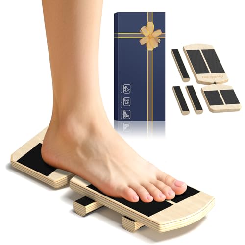 Ankle Balance Board Foot Strengthener Trainer Ideal for Sprained Ankle Recovery Stability Exercises and Physical Therapy Plus Posture Corrector and Foot Stretcher for Plantar Fasciitis Relief