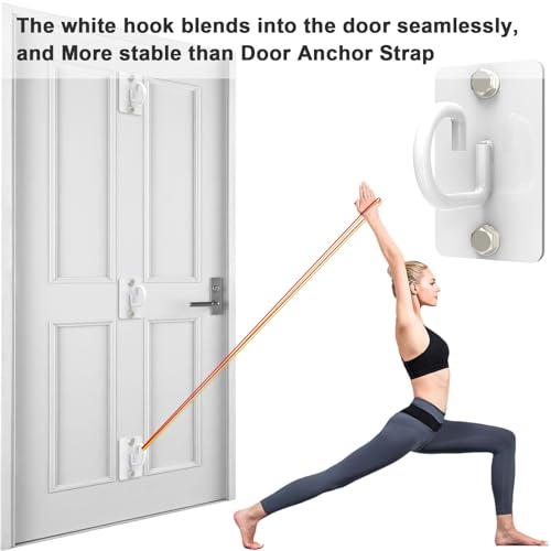 Resistance Band Wall Anchor, Wall Mount Workout Anchors for Home Gym Workouts，Body Weight Straps, Suspension Training, Exercise,Stretching,Yoga
