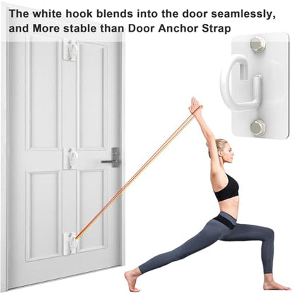 Resistance Band Wall Anchor, Wall Mount Workout Anchors for Home Gym Workouts，Body Weight Straps, Suspension Training, Exercise,Stretching,Yoga