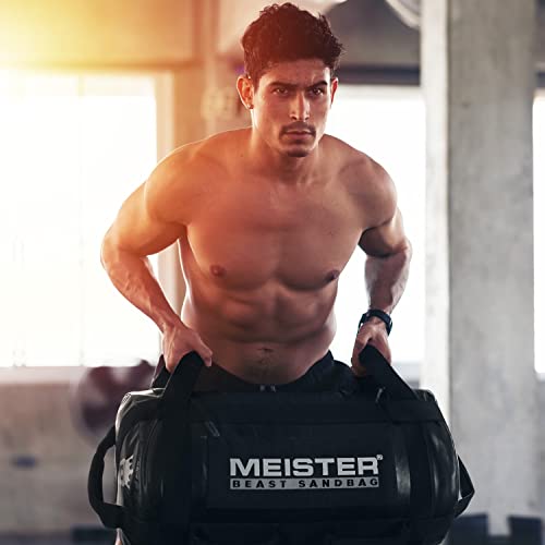 Meister 80lb BEAST Fitness Sandbag Package w/ 3 Removable Kettlebells - Black