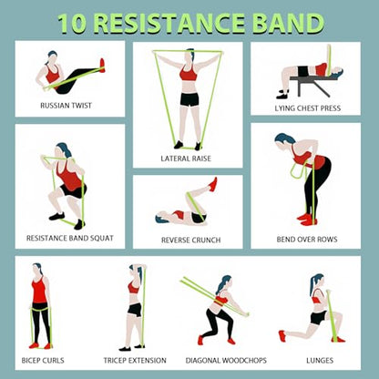 Pull Up Assistance Bands,5-125LB Resistance Bands with Grip、Door Anchor、Gym Bag - Exercise Bands for Full-Body Training, Fitness, Physical Therapy -USA Original Patent - style: 5-125LBS MORANDI