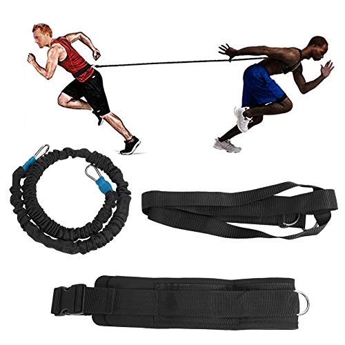 Dynamic Training Belt Multi-Functional Running Exercise Bands Acceleration Speed Elastic Cord Rope for Sports Strength Running(6 * 10 * 1m)