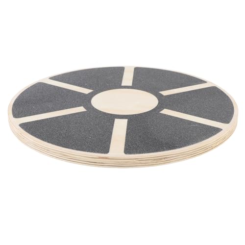 Wooden Balance Board, Anti Slip Stability Trainer for Core Strength Mobility Training with Textured Surface for Adults Youth Home Gym Physical Therapy