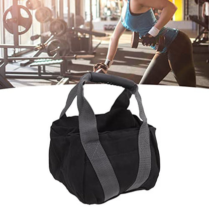 Workout Sandbag with Ergonomic Handle, Tear Canvas Training Sandbag, Adjustable Weight 0-25lbs for Fitness Exercise, Durable Weightlifting Sandbag for Home Gym and Outd