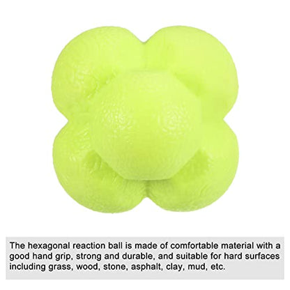 PATIKIL Bounce Reaction Balls Coordination Training Ball Agility Trainer TPR High Difficulty, for Speed Reflex, Pink
