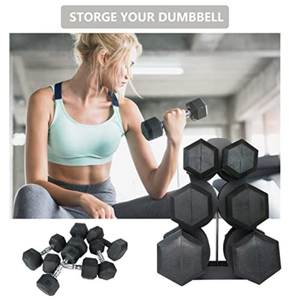 Dumbbell Storage Rack Weight Organizer Rack Only for Home Gym Weight Rack No need Assembly - size: 3 layers