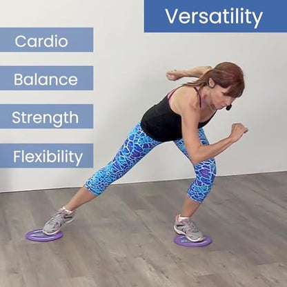 Gliding Studio Pack, Exercise Sliders in Bulk: 12 Pairs for Hardwood Floors