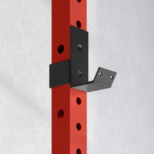 Soozier Adjustable Weight Bench with Dumbbell Rack Wooden Gym - color: Red