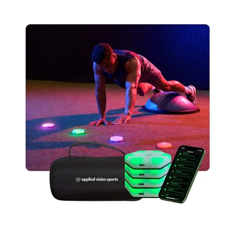 Sports Reaction Agility Lights Training Kit Improves Reaction Time & Agility for Athletes, Physical Therapists & Fitness Trainers Sports. - color: 4 Pods Reaction Lights
