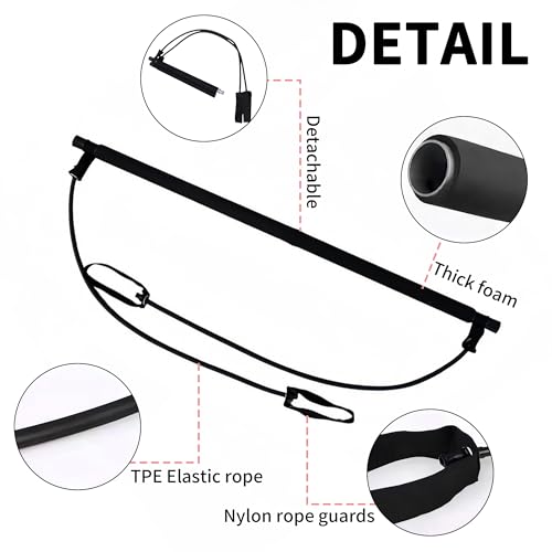 Pilates Bar Kit with Resistance Bands - Multifunctional Pilates Equipment for Women & Men Home Gym Pilates Yoga
