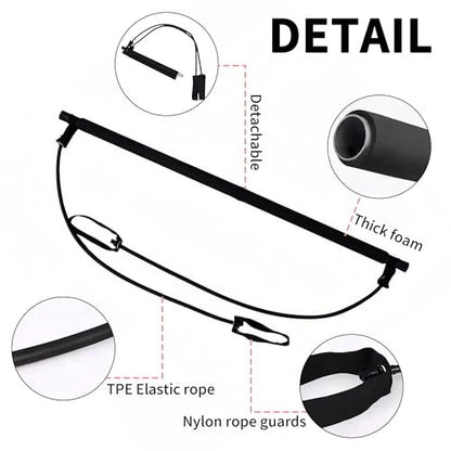 Pilates Bar Kit with Resistance Bands - Multifunctional Pilates Equipment for Women & Men Home Gym Pilates Yoga