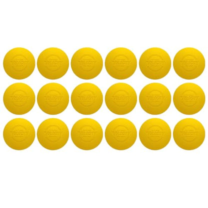 Velocity Pro Grip Lacrosse Balls - 6, 12, 18, 60 and 120 Packs - Certified for Youth, Club, High School, CLA, and College Game Play - color: Yellow, size: 18 Balls