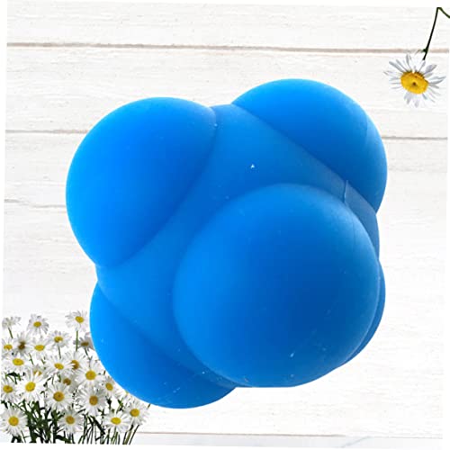 Abaodam 1Pc Hexagonal Silicone Reaction Training Ball Bouncing Agility Workout Ball for Reflex Improvement Durable Design for Men Women Fun Exercise Tool for Coordination