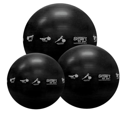 Prism Fitness Studio LINE Smart Self-Guided Stability Exercise Medicine Ball for Yoga, Pilates, and Office Ball Chair, Gray - size: 75cm