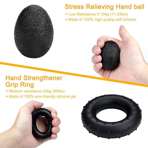 Adjustable Grip Trainer Set Hand Trainer Grip Ring Finger Trainer Combination Fitness Equipment