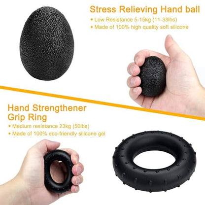 Adjustable Grip Trainer Set Hand Trainer Grip Ring Finger Trainer Combination Fitness Equipment