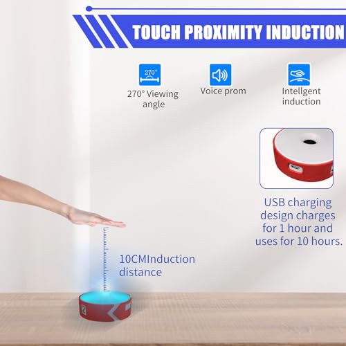 6Pcs/Pk Agile Reaction Training Lamp Set, Reaction Training Light Speed Agile Reaction Light Equipment Quick Response Training Lights Sports Reaction Lights Enhancing Speed and Agility Tools