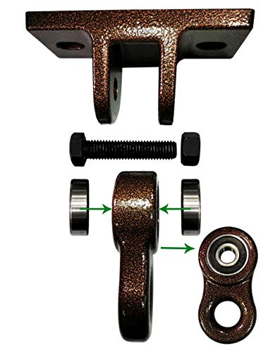 ABUSA Heavy Duty Bronze Swing Hangers Screws Bolts Included Over 5000 lb Capacity Playground Porch Yoga Seat Trapeze Wooden Sets Indoor Outdoor (2 Pack) - color: 2 Packs Bronze, size: 2 Pack