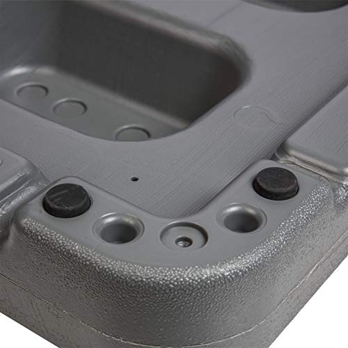 The Step (Made in USA) 4 Inch Stackable Aerobic Exercise Platform (Grey) with Non-Slip Surface and Nonskid Feet to Prevent Sliding