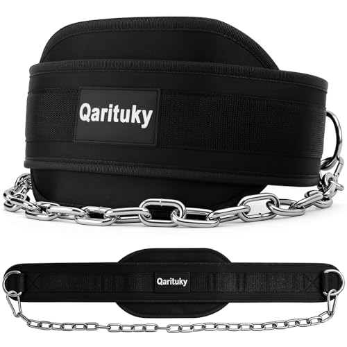 Dip Belt, Professional Weight Lifting Belts with 38 IN Steel Chain, Reliable & Durable Weight Belt for Men, Heavy Duty Weightlifting Belts for Pullups, Squats, Dips, Weight Lifting