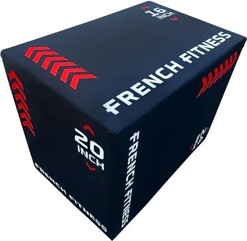 3-in-1 Soft Foam Plyo Box – 16”, 20”, 24” Adjustable Heights, Slip-Free & Injury-Preventing Design, Ideal for Jump Training & Conditioning