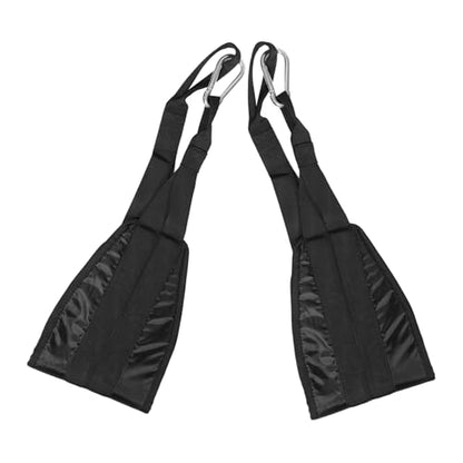 Toddmomy Hanging Ab Straps for Pull Up Bar Adjustable Fitness Straps Sturdy Nylon Soft Padding Ab Sling Kit for Strength Training Suitable for Home Gym Workouts