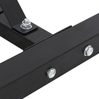 Pair of Adjustable Squat Rack 40inch-66inch Barbell Bracket Solid Steel Free Press Bench, Home Gym Portable Dumbbell Racks Stands, Family Sports Fitness Equipment,Black