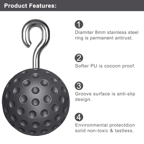 SELEWARE Pull Up Ball Grip & Wall Mounted Pull Up Bar, Heavy Duty Home Gym Equipment for Strength Training, Chin Ups