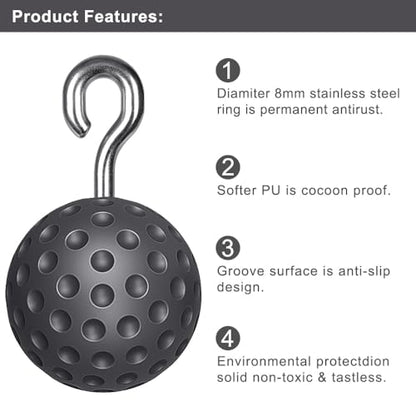 SELEWARE Pull Up Ball Grip & Wall Mounted Pull Up Bar, Heavy Duty Home Gym Equipment for Strength Training, Chin Ups