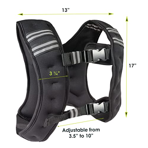 ProsourceFit Exercise Weighted Training Vest - Black - size: 12 lb