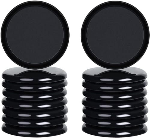 Ezprotekt Furniture Sliders for Carpet, 16 Pack 3.5" Furniture Movers Sliders, Heavy Duty Reusable Carpet Sliders, Furniture Glides for Sofa Bed Couch Fridge, Move Your Item Easy & Safely (Black) - color: Black, size: 3.5"