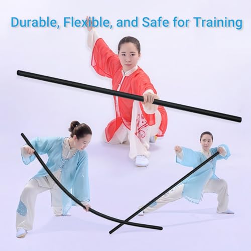 4ft & 6ft Collapsible Bo Staff – Foam-Padded Martial Arts Training Staff for Safe Practice, Portable Design with Carry Bag