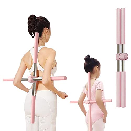 Yoga Stick Posture Pole Corrector Exercise Sticks Back Cracker Bar Back Braces Stretch Bar Shoulder Neck Humpback Straight Device for Woman Kids Man