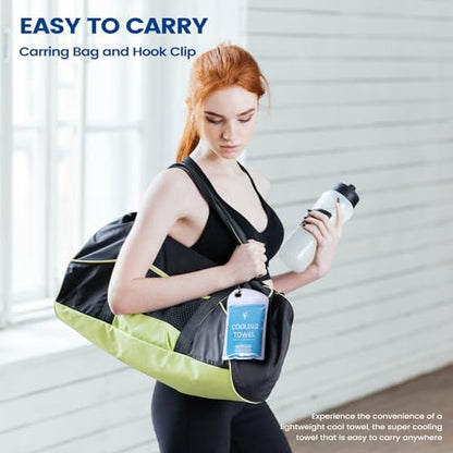 Cooling Towels for Women Men, Breathable Cooling Towels for Neck and Face, Workout Towel for Hot Weather, Sweat Towel for Gym Yoga, Camping, Fitness, Running, Traveling, 6 Pack 40"x12"