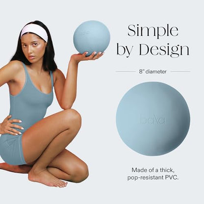 Bala Pilates Ball, Non-Weighted Exercise Ball - Small 8" Yoga Ball for Barre, Stretching, Strength & Core Training - Workout Accessory with Mini Pump for Home Gym & Fitness Routines - 100% PVC