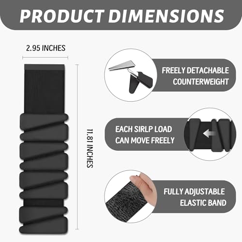 Ankle Weights 2 lb Set for Women & Men - Adjustable Wrist/Leg Weights with Soft Neoprene & Metal D-Ring, Sweat-Proof for Walking Running Pilates HIIT At Home Workout - color: Black