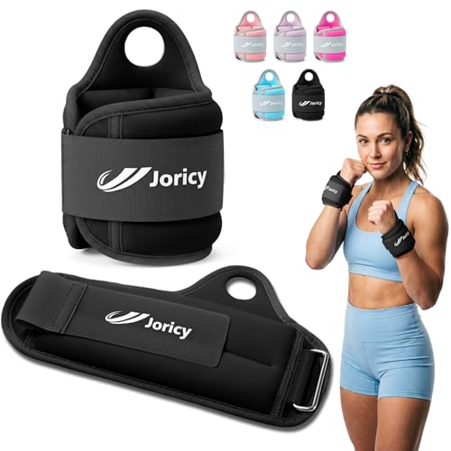 Wrist Weights with Thumb Loops Lock for Women Men 1 Pair 2 3 4 5 6 LBS Arm Weight Ankle Weights Weighted Gloves for Running Walking Jogging Physical Therapy Home Gym Fitness Workout Cardio Exercises