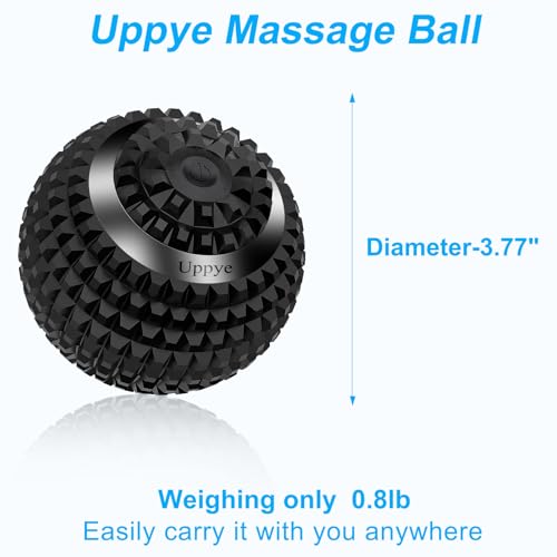 Vibrating Ball Massager, 4-Speed High-Intensity Fitness Lacrosse Ball, Mobility Ball for Workout Recovery, Deep Tissue Massager for Pain Relief and Trigger Point Treatment (Black) - color: Black