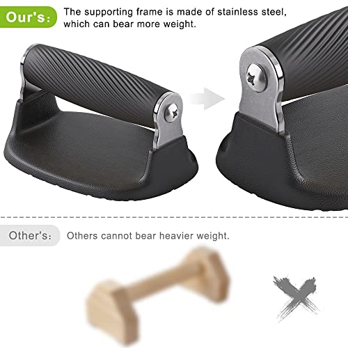 Push Up Bars with Bottom Anti-Slip Pad Push Up Handles for Floor Soft Plastic Pushup Handles Strength Training Pushup Stands