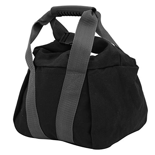 Canvas Weightlifting Training Sandbag, Fitness Equipment with Comfortable Handle, Reinforced Webbing for Durability, Gray Filling Load Sandbag for Home Gym and Outdoor Workout