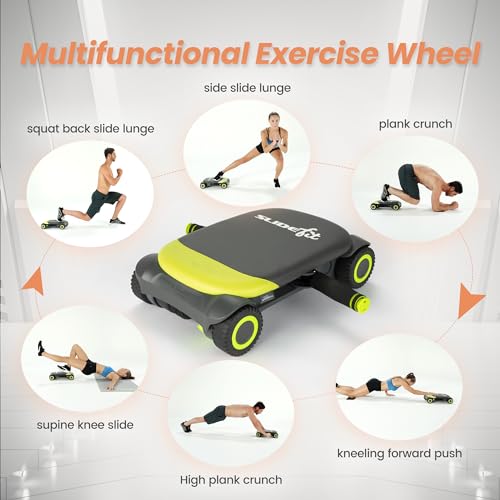 WONDER CORE Pro Max Workout Equipment 4-in-1 Exercise Equipment + WONDER CORE Slide Fit Ab Roller for Core Wokrout